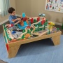     KidKraft   Waterfall Station Train Set AND Table In Natural