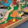     KidKraft   Waterfall Station Train Set AND Table In Natural